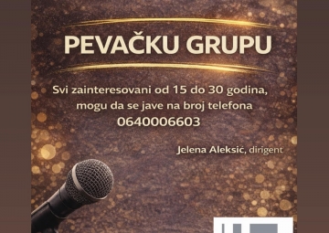 Културни центар Врбаса оснива певачку групу